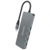 Hub USB Tipo-C Aisens A109-0695/ 4xUSB Tipo-C/ Gris