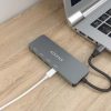 Hub USB Tipo-C Aisens A109-0695/ 4xUSB Tipo-C/ Gris