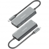 Hub USB Tipo-C Aisens A109-0946/ 2xUSB/ 2xUSB Tipo-C/ 1xUSB Tipo-C PD/ Gris