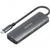 Docking USB Tipo-C Aisens ASUC-5P011-GR/ 1xHDMI/ 2xUSB/ 1xUSB Tipo-C PD/ 1xLector Tarjetas/ Gris