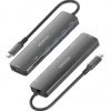 Docking USB Tipo-C Aisens ASUC-7P025-GR/ 1xHDMI/ 3xUSB/ 1xUSB Tipo-C PD/ 1xLector Tarjetas/ Gris