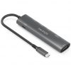 Docking USB Tipo-C Aisens ASUC-7P025-GR/ 1xHDMI/ 3xUSB/ 1xUSB Tipo-C PD/ 1xLector Tarjetas/ Gris