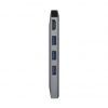 Docking USB Tipo-C Aisens ASUC-8P004-GR/ 1xHDMI/ 3xUSB/ 1xRJ45/ 1xLector Tarjetas / 1xUSB Tipo-C PD/ Gris