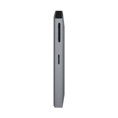 Docking USB Tipo-C Aisens ASUC-8P004-GR/ 1xHDMI/ 3xUSB/ 1xRJ45/ 1xLector Tarjetas / 1xUSB Tipo-C PD/ Gris