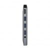 Docking USB Tipo-C Aisens ASUC-9P001-GR/ 1xHDMI/ 3xUSB/ 1xRJ45/ 1xAudio/ 1xLector Tarjetas / 1xUSB Tipo-C PD/ Gris