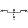 Soporte de Mesa para 3 Monitores Aisens DT27TSR-281/ Giratorio/ Inclinable/ hasta 10kg