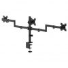 Soporte de Mesa para 3 Monitores Aisens DT27TSR-281/ Giratorio/ Inclinable/ hasta 10kg