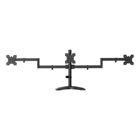 Soporte de Sobremesa para 3 Monitores Aisens DT27TSR-287/ Giratorio/ Inclinable/ hasta 10kg