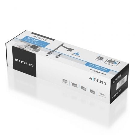 Soporte de Mesa para Monitor Aisens DT32TSR-277/ Giratorio/ Inclinable/ hasta 10kg