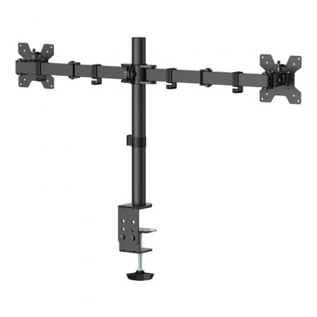 Soporte de Mesa para 2 Monitores Aisens DT32TSR-279/ Giratorio/ Inclinable/ hasta 10kg