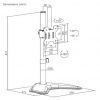 Soporte de Sobremesa para Monitor Aisens DT32TSR-283/ Giratorio/ Inclinable/ hasta 10kg