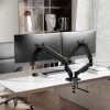 Soporte de Mesa con Contrapeso para 2 Monitores Aisens DT32TSR-357/ Giratorio/ Inclinable/ hasta 9kg