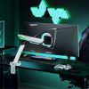 Soporte de Mesa Gaming con Contrapeso para Monitor Aisens DT49TSR-343/ Giratorio/ Inclinable/ hasta 16kg