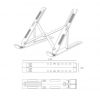 Soporte Aisens LPS2M-175 para Portátil/Tablet hasta 15"
