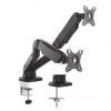 Soporte de Mesa con Contrapeso para 2 Monitores Aisens DT27TSR-045/ Giratorio/ Inclinable/ hasta 9kg