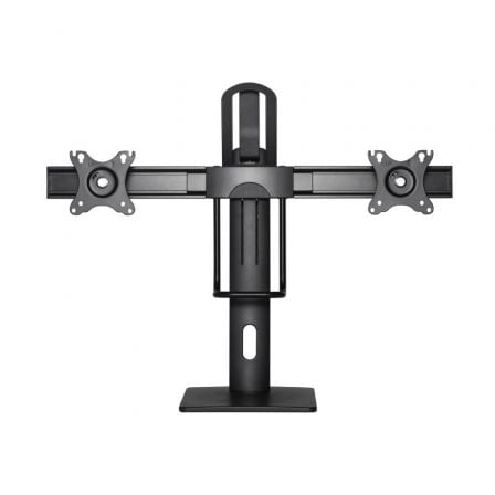 Soporte de Sobremesa con Contrapeso para 2 Monitores Aisens DT27TSR-065/ Giratorio/ Inclinable/ hasta 6kg