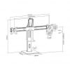 Soporte de Sobremesa con Contrapeso para 2 Monitores Aisens DT27TSR-065/ Giratorio/ Inclinable/ hasta 6kg