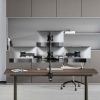 Soporte de Mesa para 4 Monitores y TV Aisens DT27TSR-379/ Giratorio/ Inclinable/ hasta 8kg
