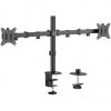 Soporte de Mesa para 2 Monitores o TV Aisens DT32TSR-149/ Giratorio/ Inclinable/ hasta 9kg