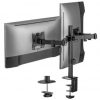 Soporte de Mesa para 2 Monitores o TV Aisens DT32TSR-149/ Giratorio/ Inclinable/ hasta 9kg