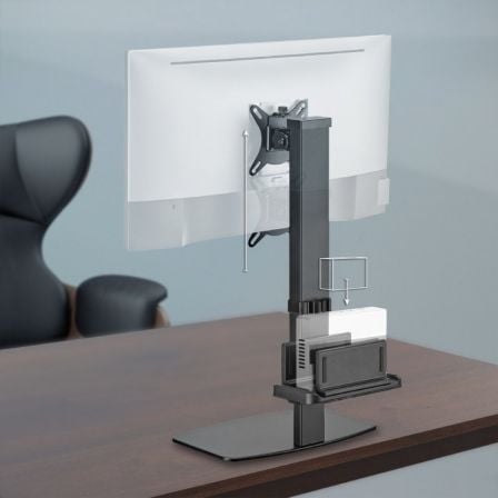Soporte de Sobremesa para Monitor,TV y MiniPC Aisens DT32TSR-165/ Giratorio/ Inclinable/ hasta 8kg