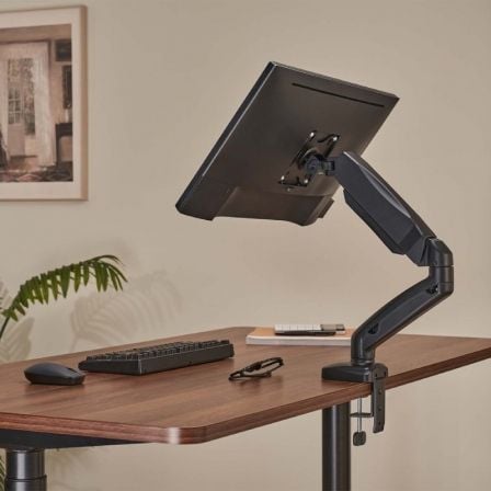 Soporte de Mesa con Contrapeso para Monitor y TV Aisens DT32TSR-219/ Giratorio/ Inclinable/ hasta 9kg
