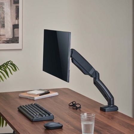 Soporte de Mesa con Contrapeso para Monitor y TV Aisens DT32TSR-219/ Giratorio/ Inclinable/ hasta 9kg