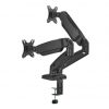 Soporte de Mesa con Contrapeso para 2 Monitores o TV Aisens DT32TSR-221/Giratorio/ Inclinable/ hasta 9kg