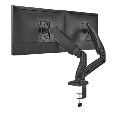 Soporte de Mesa con Contrapeso para 2 Monitores o TV Aisens DT32TSR-221/Giratorio/ Inclinable/ hasta 9kg