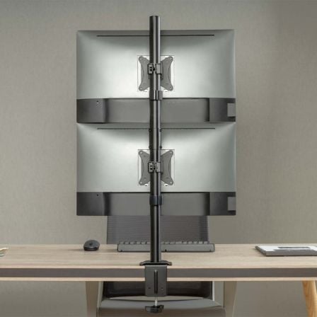 Soporte de Mesa para 2 Monitores o TV Aisens DT32TSR-229/ Giratorio/ Inclinable/ hasta 9kg