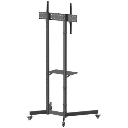 Soporte de Suelo Inclinable con Ruedas Aisens FT70TE-333 para TV 37"-70"/ hasta 45kg