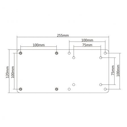 Soporte VESA 100x100 Aisens MPC01-055