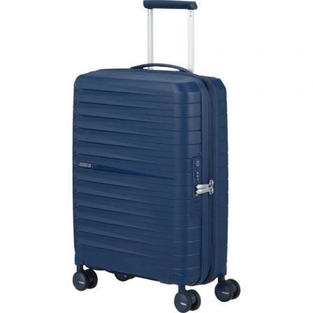 Maleta de Cabina American Tourister FastForward Spinner Expansible 55cm/ 55x40x23cm/ 4 Ruedas/ Azul Marino
