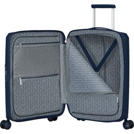 Maleta de Cabina American Tourister FastForward Spinner Expansible 55cm/ 55x40x23cm/ 4 Ruedas/ Azul Marino