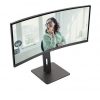 Monitor Profesional Curvo AOC CU34P3CV 34"/ WQHD/ Multimedia/ Regulable en altura/ Negro