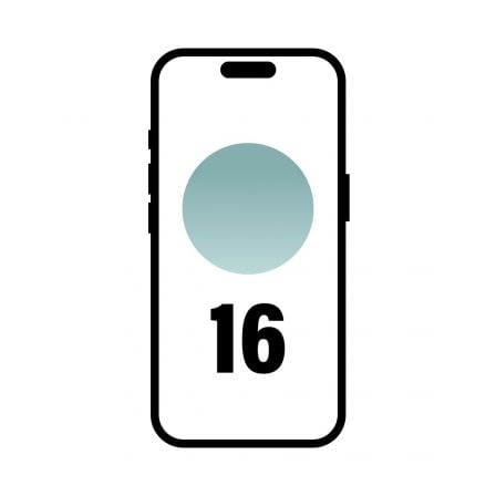 Smartphone Apple iPhone 16 512GB/ 6.1"/ 5G/ Verde Azulado
