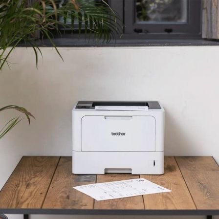 Impresora Láser Monocromo Brother HL-L5210DN Dúplex/ Blanca