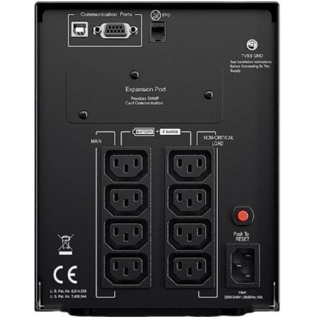 SAI Línea Interactiva Cyberpower PR1500ELCD/ 1500VA-1350W/ 8 Salidas/ Formato Torre