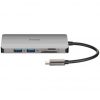 Docking USB Tipo-C D-Link DUB-M810/ 3xUSB/ 1xUSB Tipo-C/ 1xThunderbolt/ 1xHDMI/ 1xRJ45/ 1xLector tarjetas/ Gris