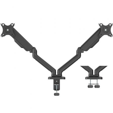 Soporte de Mesa para 2 Monitores Fonestar SMM-112PR/ hasta 9kg