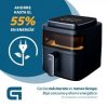 Freidora por Aire Airfryer / Sin Aceite Grunkel Black Light Fryer/ 1400W/ Capacidad 6L