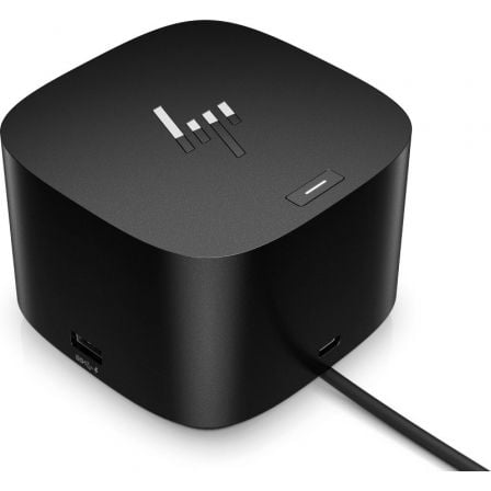 Docking USB Tipo-C HP Thunderbolt G4 280 W con cable combo/ 4xUSB/ 1xHDMI/ 1xRJ45/ 2xDisplayPort/ 1xJack/ 3xUSB Tipo-C PD/ 1xAC/ Negro