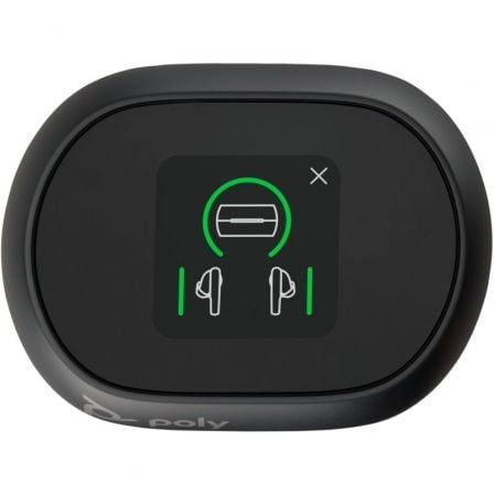 Auriculares Bluetooth Poly Voyager Free 60+ UC M con estuche de carga + Adaptador BT700/ Autonomía 10h/ Negros