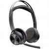 Auriculares Inalámbricos Poly Voyager Focus 2 Microsoft Teams + Adaptador USB-C-A + Soporte de Carga/ con Micrófono/ Bluetooth/ Negros