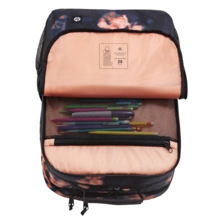 Mochila HP Campus XL 7J593AA para Portátiles hasta 16"/ Negra y Naranja