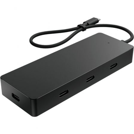 Docking USB Tipo-C HP 6G843AA/ 3xUSB Tipo-C/ 1xUSB Tipo-C PD/ Negro y Azul