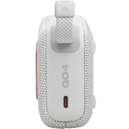 Altavoz con Bluetooth JBL GO 4/ 4.2W/ 1.0/ Blanco