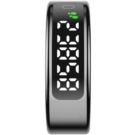 Anillo Inteligente Leotec Kör Mau Smart Ring Talla 9/ Ø19.1mm/ Notificaciones/ Frecuencia Cardíaca/ Negro