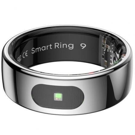 Anillo Inteligente Leotec Kör Ha Talla 11/ Ø20.8mm/ Notificaciones/ Frecuencia Cardíaca/ Plata