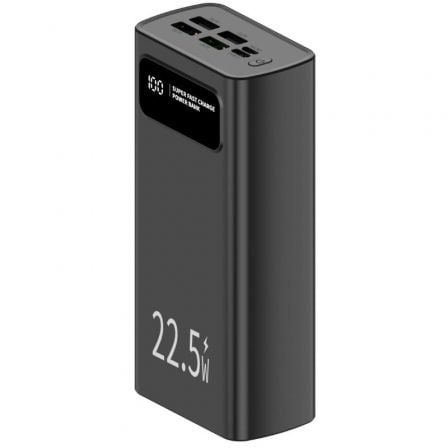Powerbank 30000mAh Leotec LEPOW30W22W/ 22.5W/ Negra
